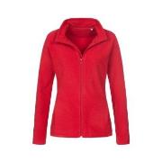 Stedman Active Fleece Jacket For Women Röd polyester X-Small Dam