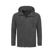 Stedman Hooded Fleece Jacket For Men Grå polyester X-Large Herr