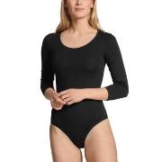 Calida Natural Comfort Bodysuit Svart bomull X-Small Dam