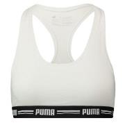 Puma BH Iconic Racer Back Bra Vit Medium Dam