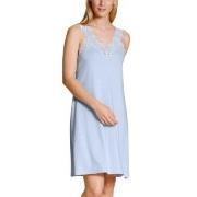 Calida Elegant Dreams V-neck Nightdress Ljusblå modal Small Dam