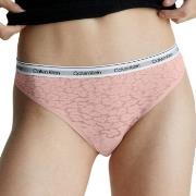 Calvin Klein Trosor Lace Thong Ljusrosa polyamid Large Dam