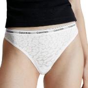 Calvin Klein Trosor Lace Thong Vit polyamid X-Small Dam