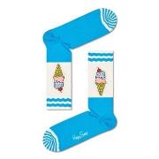 Happy socks Strumpor 3P Ice Cream Sock Ljusblå/Vit bomull Strl 41/46