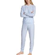 Calida Elegant Dreams Pyjama With Cuff Ljusblå modal X-Small Dam