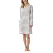 Schiesser Women Longsleeve Nightdress Vit/Grå bomull 44 Herr