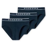 Schiesser Kalsonger 3P 95-5 Organic Cotton Rio Brief Marin bomull Medi...