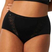 Sloggi Trosor 4P Chic Maxi Lace Briefs Svart bomull 42 Dam