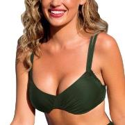 Wiki Basic Adjustable Bikini Top Mörkgrön D 85 Dam