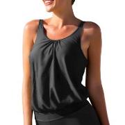 Wiki Loose Tankini Top Svart E/F Small Dam