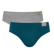 Sloggi Kalsonger 2P For Men GO Natural Brief Blå/Grå bomull XX-Large H...