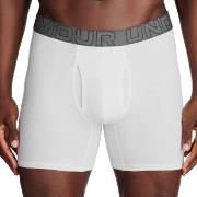 Under Armour 3P Perfect Cotton 6in Boxer Vit XX-Large Herr