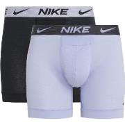 Nike Kalsonger 6P Dri-Fit ReLuxe Boxer Brief Lila/Svart Medium Herr