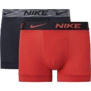 Nike Kalsonger 6P Dri-Fit ReLuxe Trunk Röd/svart Large Herr