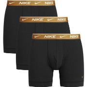 Nike Kalsonger 6P Everyday Cotton Boxer Svart/Guld bomull X-Large Herr