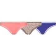 Calvin Klein Trosor 9P Bottoms Up Refresh Thongs Blå/Rosa nylon Large ...