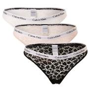 Calvin Klein Trosor 6P Carousel Lace Core Brazilian Svart/Rosa polyami...