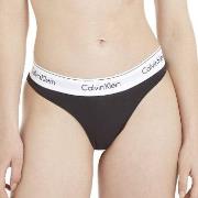 Calvin Klein Trosor 2P Modern Cotton Thong Svart Small Dam