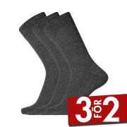 Dovre Strumpor 3P Wool Socks Mörkgrå Strl 40/45 Herr