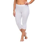 Trofe Leggings 3-4 Length Vit bomull XX-Large Dam