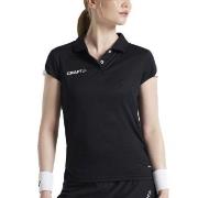 Craft Pro Control Impact Polo W Svart polyester X-Small Dam