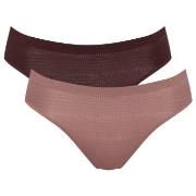 Sloggi Trosor 6P ZERO Motion Ultra High Leg Brief Brun polyester Large...