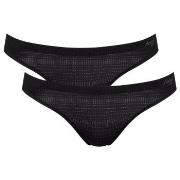 Sloggi Trosor 4P ZERO Motion Mini Brief Svart polyester Medium Dam