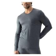 Mey Jefferson Long Sleeves Gråmelerad modal Large Herr