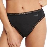 Sloggi Trosor 3P GO Crush High Leg Briefs Svart/Blå bomull X-Small Dam