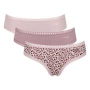 Sloggi Trosor 3P GO Crush Hipster Briefs Sand/rosa bomull X-Small Dam