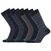 Dovre Strumpor 7P Bamboo Socks Blå Mönstrad Strl 41/45 Herr