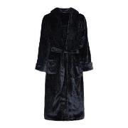 Decoy Long Terry Robe With Hood Svart polyester Large Dam