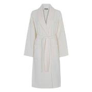 Decoy Long Terry Robe With Hood Svart polyester X-Large Dam