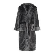 Decoy Long Terry Robe With Hood Grå polyester Medium Dam