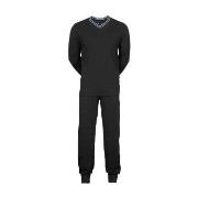 JBS V-Neck Jersey Pyjamas Svart bomull Small Herr