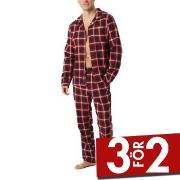 Björn Borg 2P Core Loungewear Pyjama Set Long Sleeve Svart/Röd bomull ...