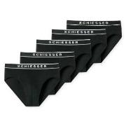 Schiesser Kalsonger 5P 95-5 Organic Cotton Rio Briefs Svart bomull X-L...