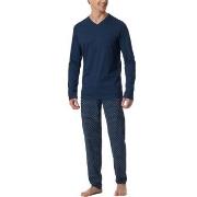 Schiesser Casual Essentials Long Sleeve Pyjamas Marin bomull XX-Large ...