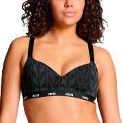 Puma BH Printed Padded Top Svart bomull X-Large Dam