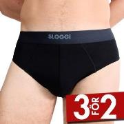 Sloggi Kalsonger 2P Men Ever Ease Brief Svart bomull XX-Large Herr