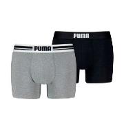 Puma Kalsonger 2P Everyday Placed Logo Boxer Svart/Grå bomull XX-Large...