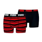 Puma Kalsonger 2P Heritage Stripe Boxer Svart/Röd bomull X-Large Herr