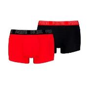 Puma Kalsonger 2P Men Everyday Trunks Svart/Röd bomull Small Herr