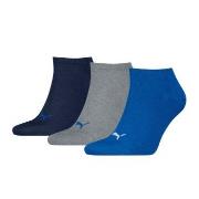 Puma Strumpor 3P Sneaker Socks Svart/Blå Strl 47/49