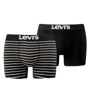 Levis Kalsonger 2P Base Stripe Boxer Svart/Vit bomull X-Large Herr