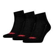 Levis Strumpor 3P Mid Cut Batwing Logo Recycled Cotton Svart Strl 35/3...