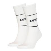 Levis Strumpor 2P Organic Cotton Sock Vit/Svart Strl 35/38