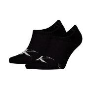 Calvin Klein Strumpor 2P Monogram High Cut Footie Socks Svart Strl 43/...