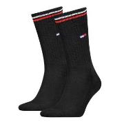 Tommy Uni TJ Iconic Crew Socks Strumpor 2P Svart Strl 35/38