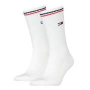 Tommy Uni TJ Iconic Crew Socks Strumpor 2P Vit Strl 35/38